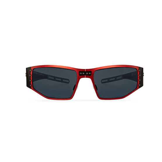 Klausen - Die Helmbrille mit Kanten rot